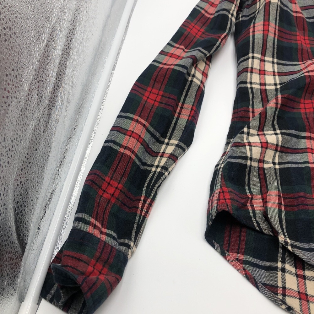 Ralph Lauren Womens Flannel Shirt Button Up Multicolored Red Green Blue Size 8 - Picture 2 of 16